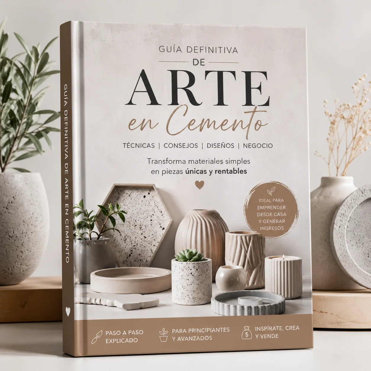 MASTER EN ARTESANIAS EN CEMENTO + 8 Bonos de Regalo 🎁